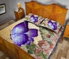 Butterfly Flower Tear Quilt Bed Set- Love Quilt Bedding Set