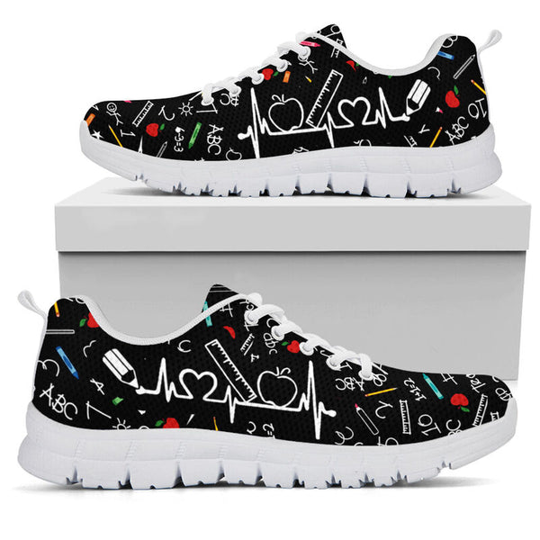 Teacher Hb Partten Sneakers, Running Shoes, Shoes For Women, Shoes For Men, Custom Shoes, L- Love Sneakers