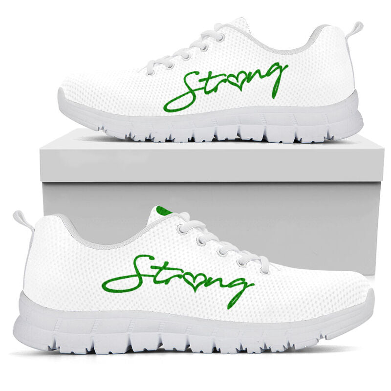School Counselor Strong Green White Kd Sneakers, Runni- Love Sneakers