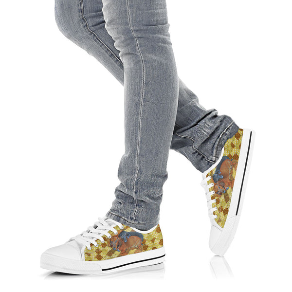 Dachshund Couple - Low Top Shoe - Love Love Top Shoes