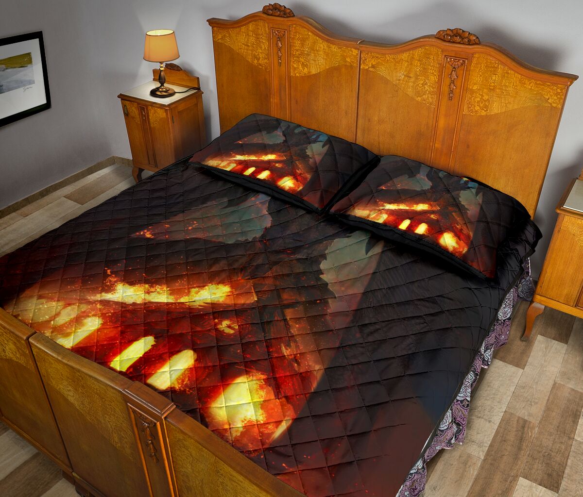 Dragon Legends Odahviing Art Style Quilt Bed Set - Love Quilt Bedding Set
