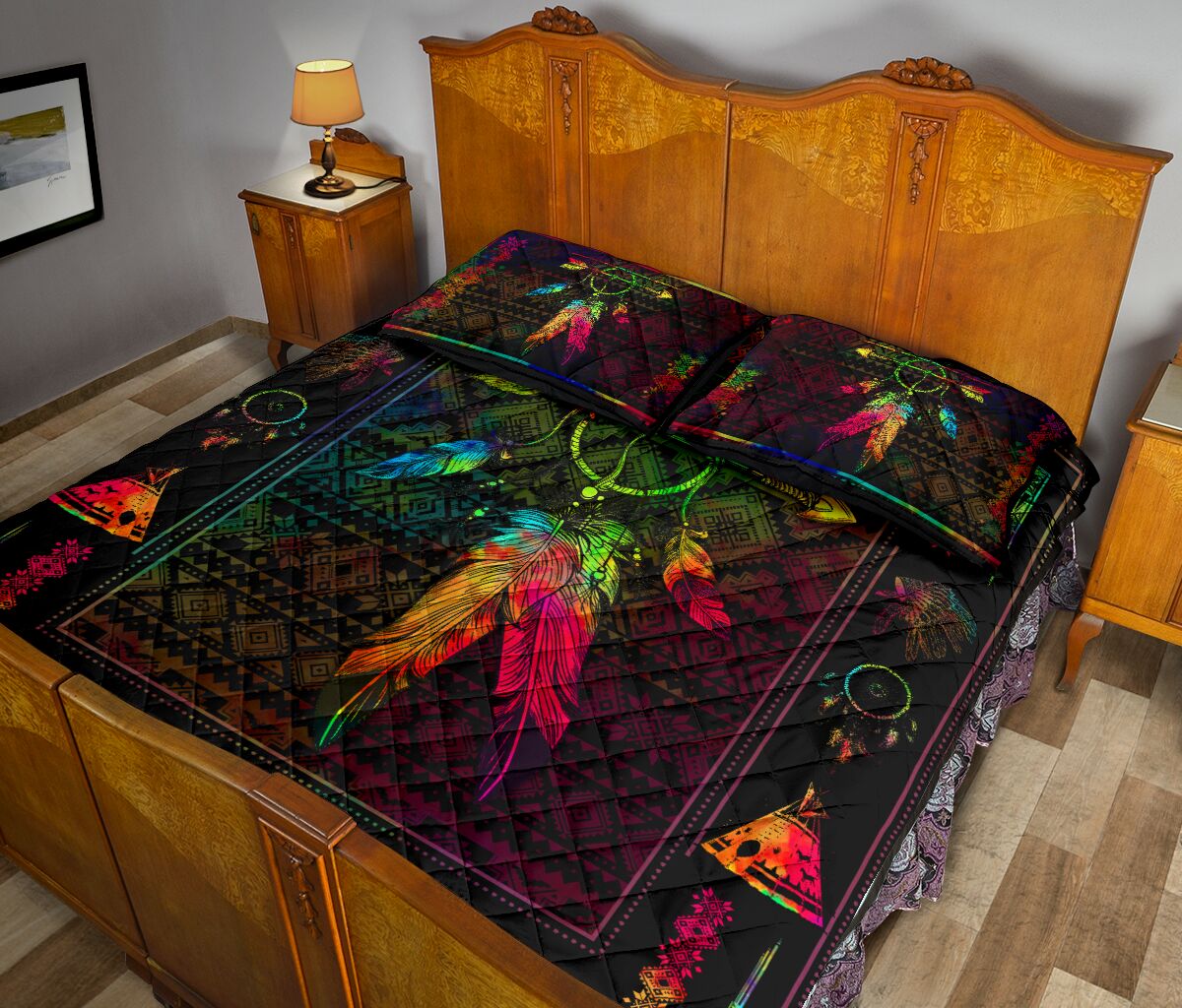 Native American Quilt Bed Set - Love Quilt Bedding Set