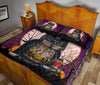 Owl Halloween Art Style Quilt Bed Set- Love Quilt Bedding Set