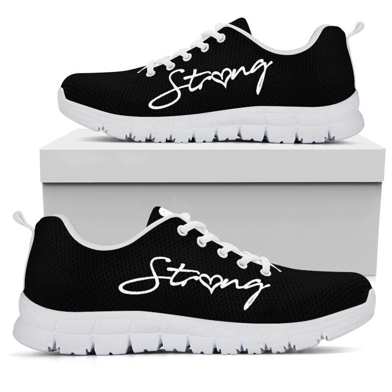 Preschool Strong All Black Kd Sneakers, Running Shoes, Shoes For Women, Shoes For Men, Cust- Love Sneakers