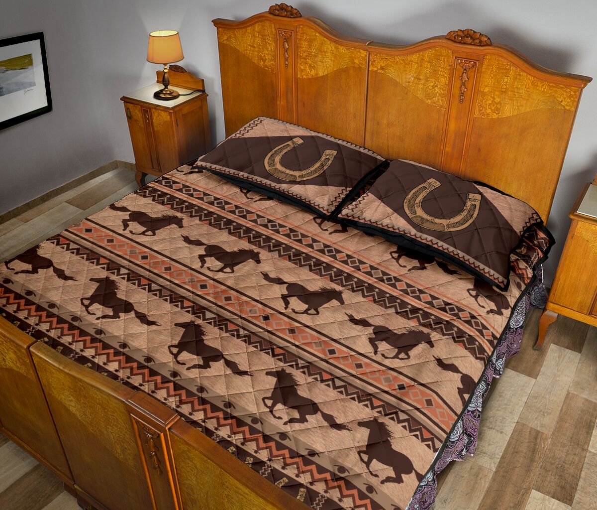 Horse Pattern - Bed Set - Love Quilt Bedding Set