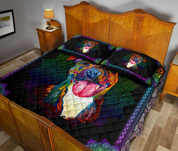 Quilt Bed Set - Pitbull 62 - Love Quilt Bedding Set