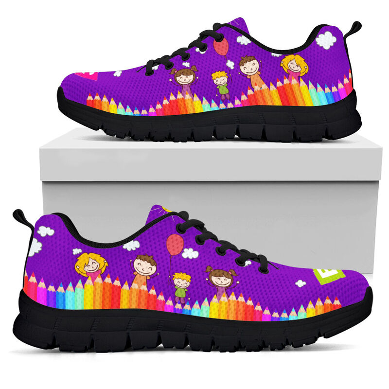 Child Care Abc Purple Shoes Sneakers, Running S- Love Sneakers