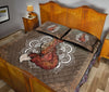 Fox Gold Mandala Style Quilt Bed Set - Love Quilt Bedding Set