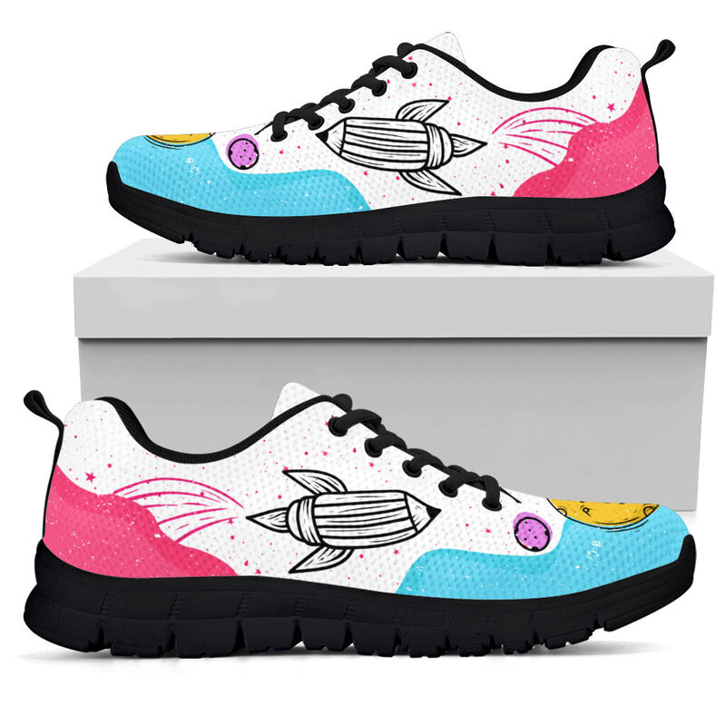 Black To School Pc Sneakers, Running - Love Sneakers