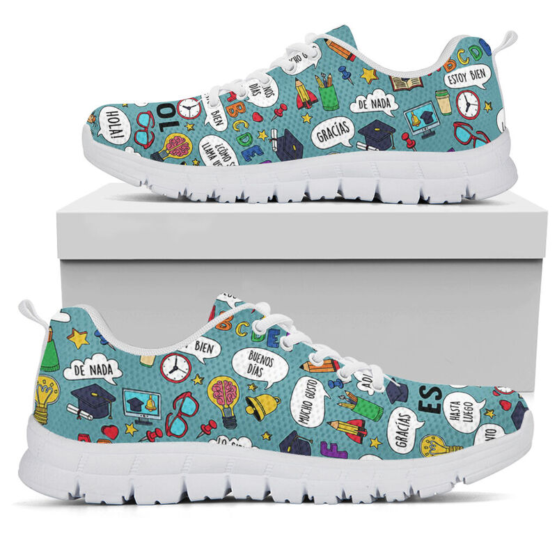 Spanish Teacher Snekaer Sneakers, Runni- Love Sneakers