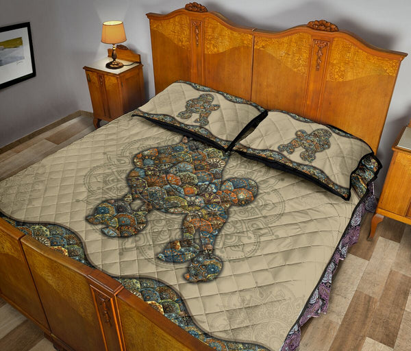 Quilt Bed Set - Mandala - Poodle 94 - Love Quilt Bedding Set
