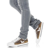 Dachshund Brown Pattern - Low Top Shoe - Love Love Top Shoes