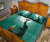 Fox Art Style Quilt Bed Set - Love Quilt Bedding Set