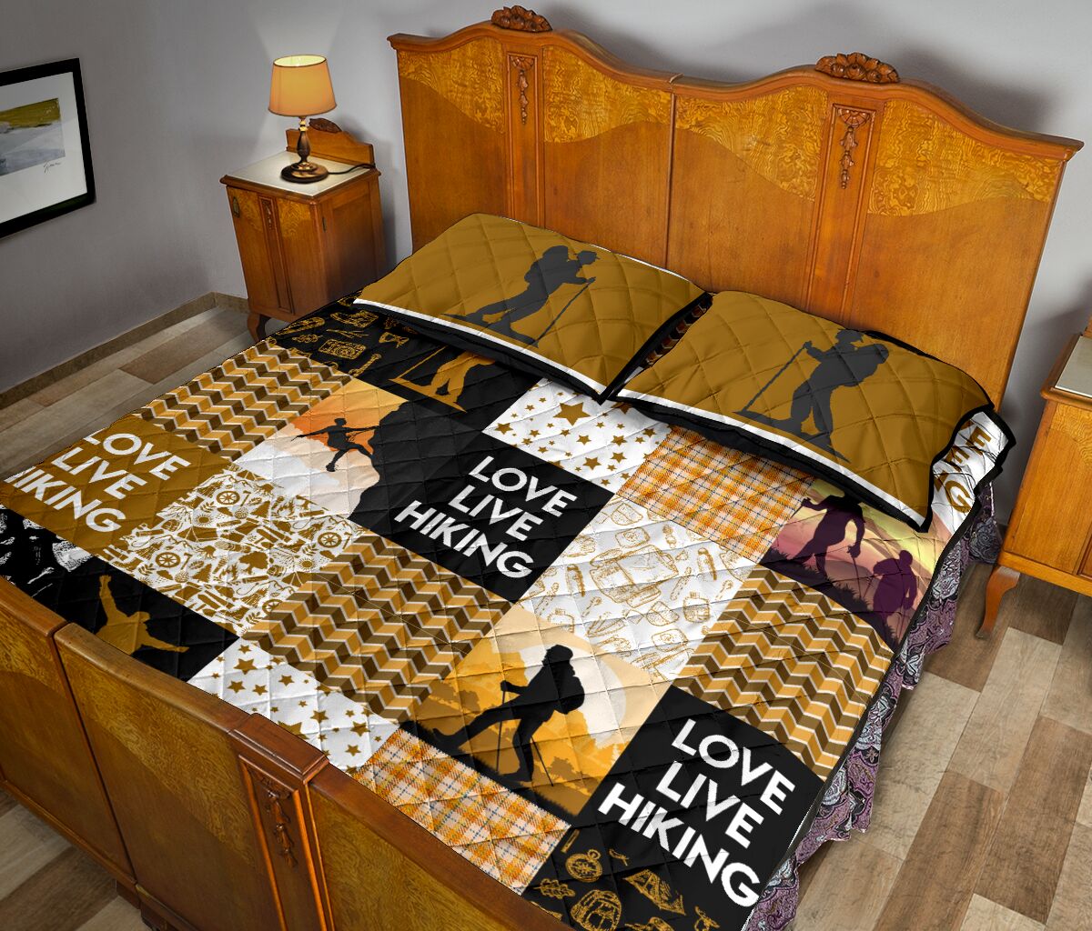 Quilt Bed Set - Hiking 84 - Love Quilt Bedding Set