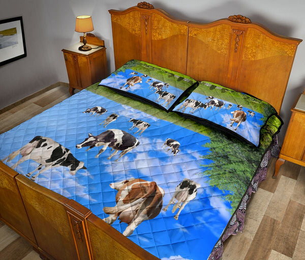 Cow Reverse - Quilt Bed Set - Love Quilt Bedding Set