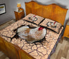 Chicken Farm Earth Crack Style Quilt Bed Set - Love Quilt Bedding Set