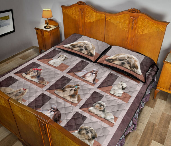 Shih Tzu Square Cute - Bed Set - Love Quilt Bedding Set