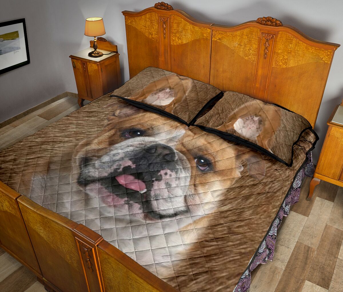 Bulldog Body - Bed Set - Love Quilt Bedding Set