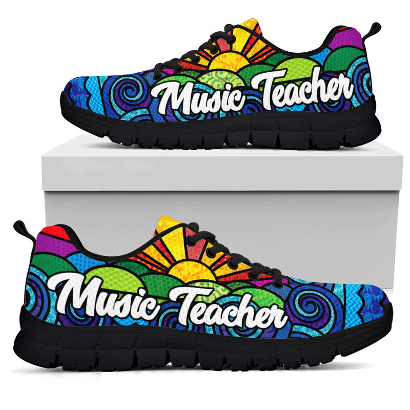 Music Teacher Sunpic Sneakers, Running Shoes, Shoes For Women, Shoes For Men, Custom Shoes,- Love Sneakers