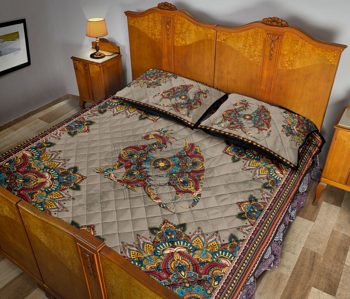 Quilt Bed Set - Dragon 47 - Love Quilt Bedding Set