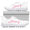 Special Education Strong Pink White Sneakers, Running Shoes, Shoes For Women, Shoes For Men- Love Sneakers