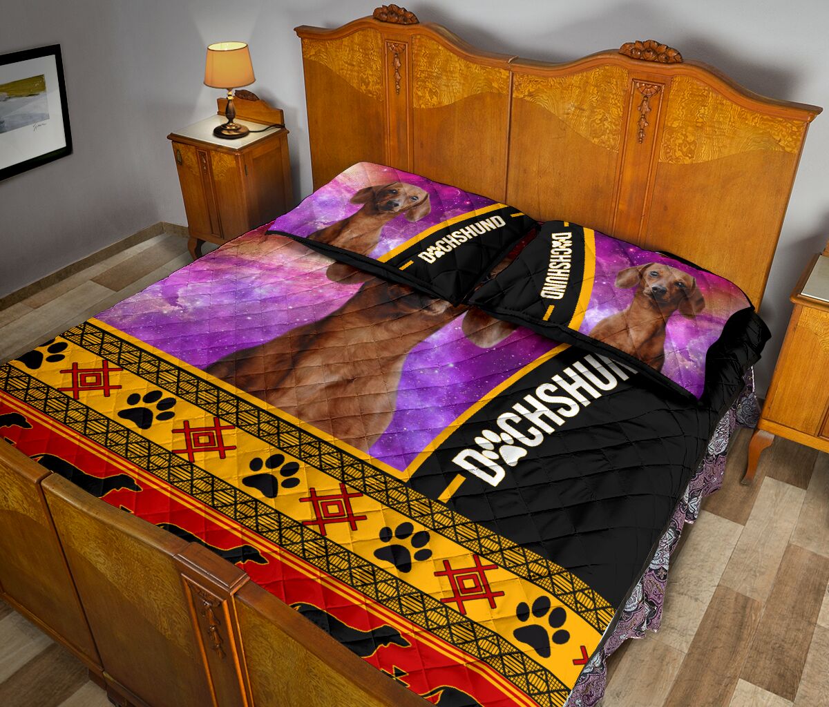 Dachshund Native - Bed Set- Love Quilt Bedding Set