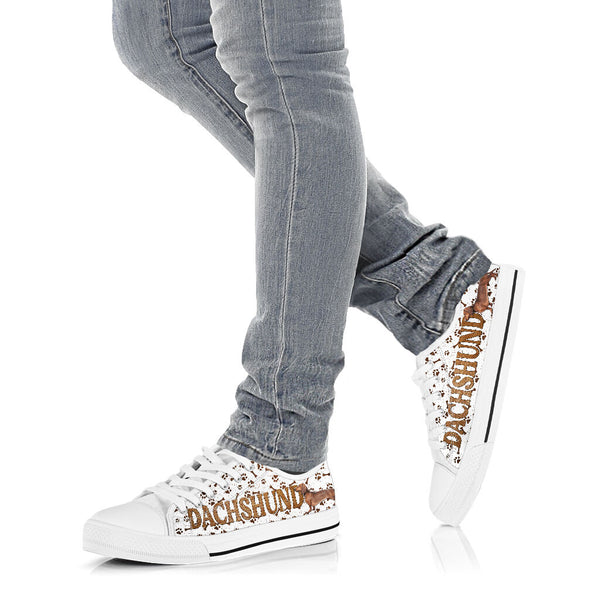 Dachshund Fur Texture - Low Top Shoe - Love Love Top Shoes