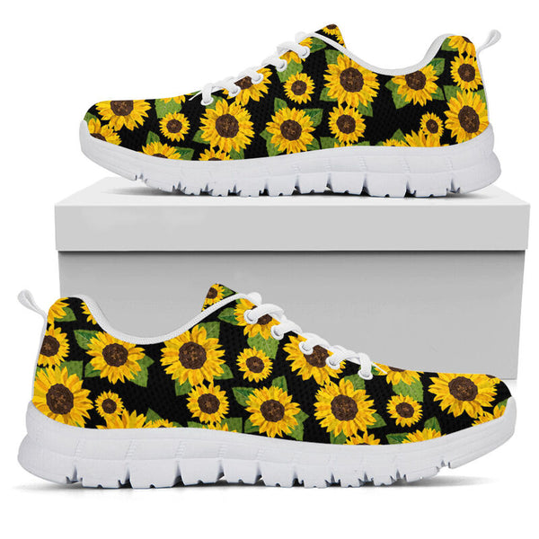 Sunflower Shoes- Black Kd Sneakers, Runni- Love Sneakers