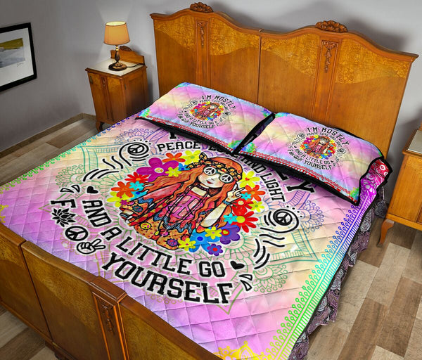 Hippie - Quilt Bed Set 68 - Love Quilt Bedding Set