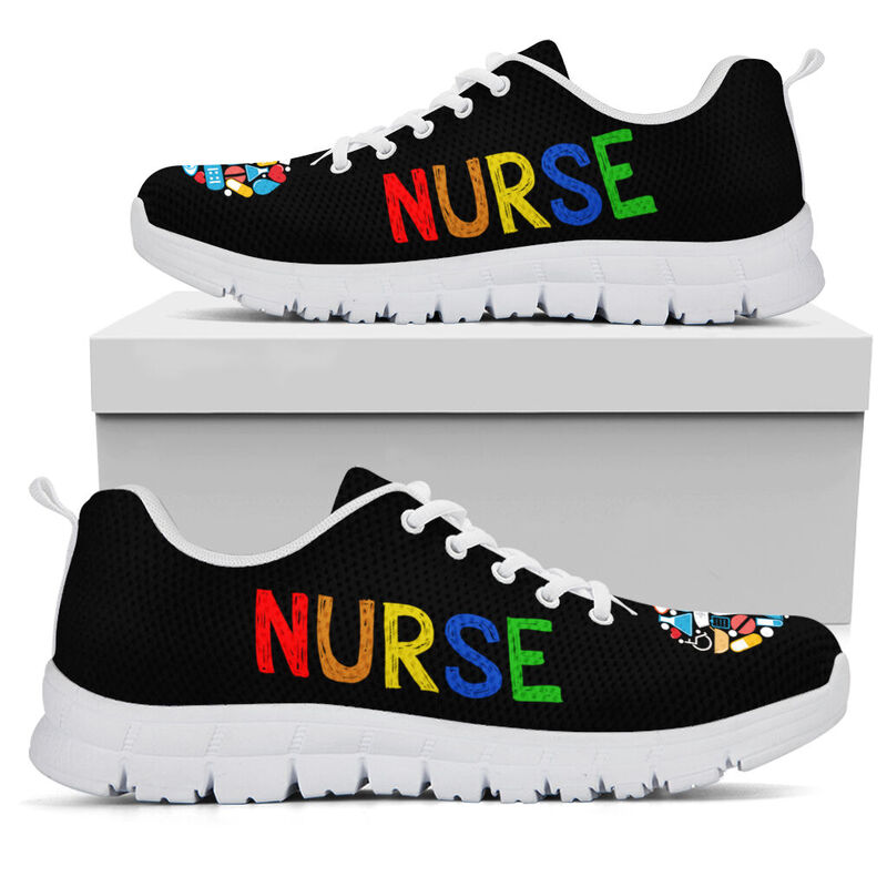 Nurse Heart Icon Shoes Sneakers, Running Shoes, Shoes For Women, Shoes For Men, Custom Shoes- Love Sneakers