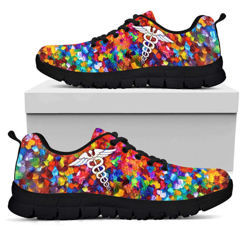 Nurse Paint Art Shoes Sneakers, Running Shoes, Shoes For Women, Shoes For Men, Custom Shoes,- Love Sneakers