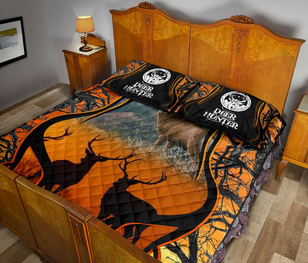 Deer Hunter Quilt Bed Set - Love Quilt Bedding Set