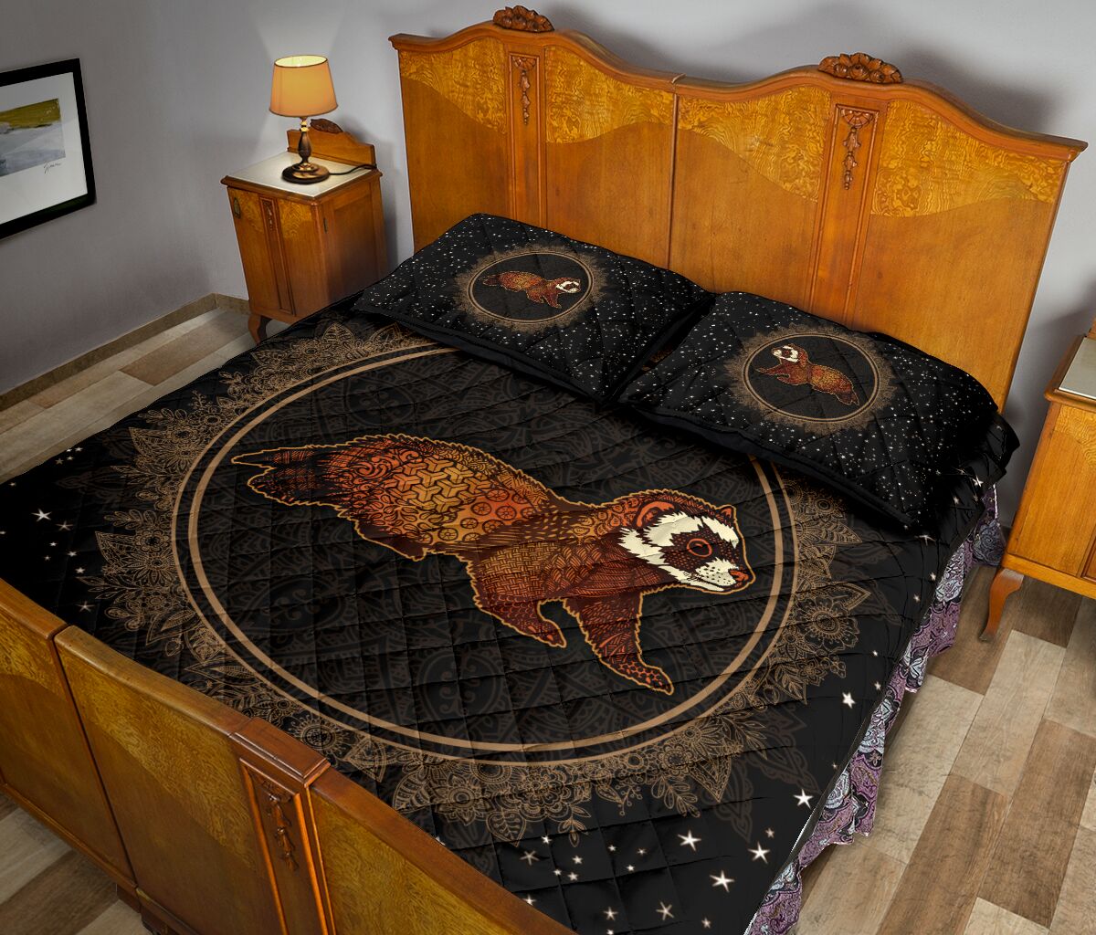 Quilt Bed Set - Ferret  - Love Quilt Bedding Set