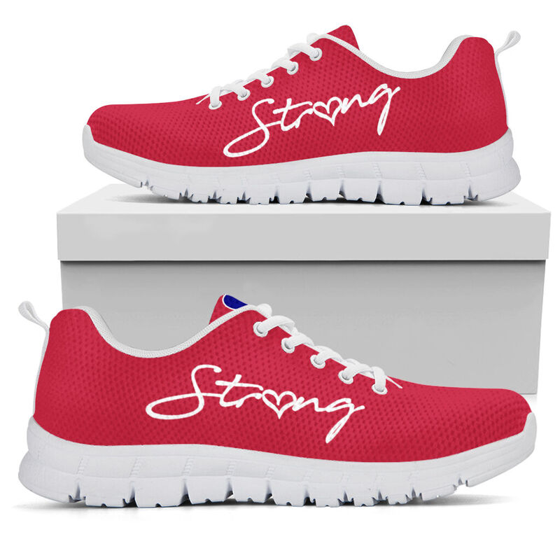 School Counselor Strong Cardinal And Navy Kd Sneakers, Runni- Love Sneakers