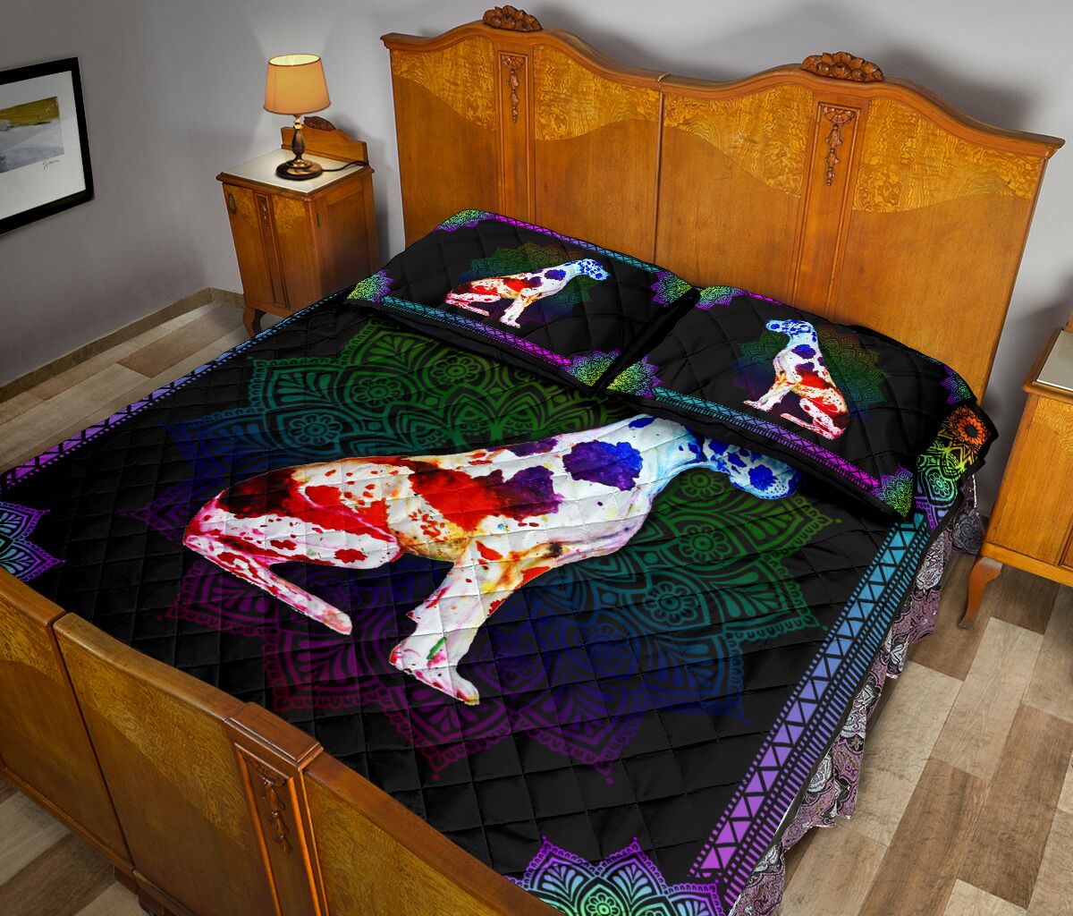 Quilt Bed Set - Great Dane 41 - Love Quilt Bedding Set