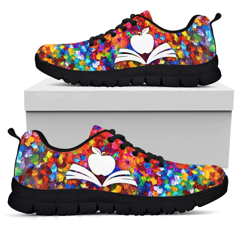 School Counselor Paint Art Sneakers, Runni- Love Sneakers
