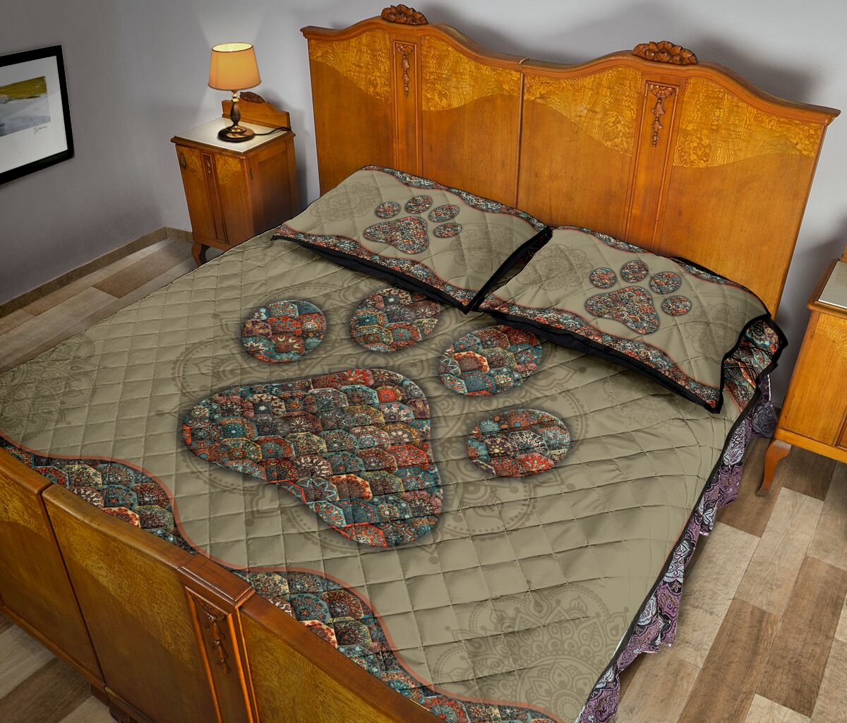 Quilt Bed Set - Dog 60 - Love Quilt Bedding Set