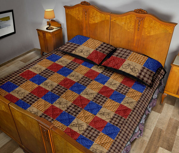 Cycling Square - Bed Set - Love Quilt Bedding Set