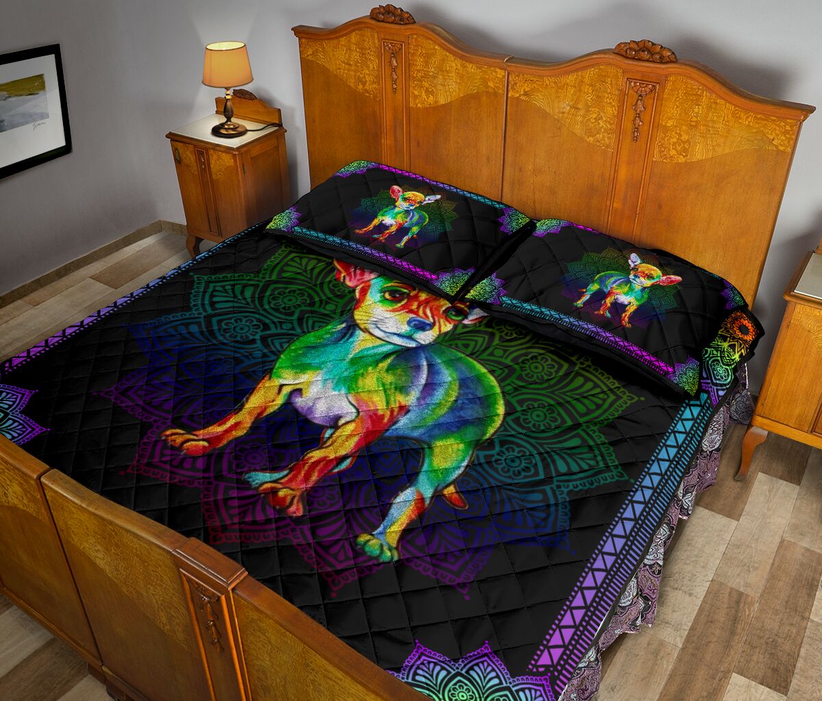 Quilt Bed Set - Chihuahua 52 - Love Quilt Bedding Set