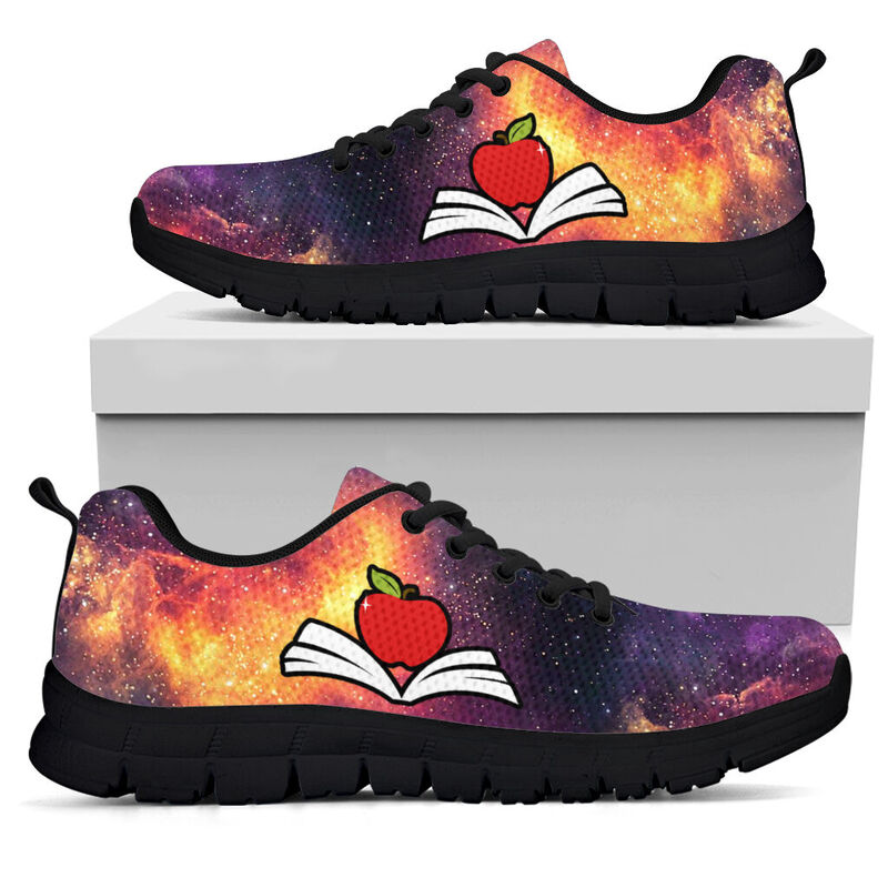 Teacher Galaxy Purple Gold Kd Sneakers, Running Shoes, Shoes For Women, Shoes For Men, Cust- Love Sneakers