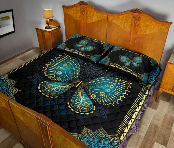 Butterfly Quilt Bed Set - Butterfly Lovers 20 - Love Quilt Bedding Set