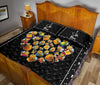 Bee Heart Cartoon Style Quilt Bed Set - Love Quilt Bedding Set