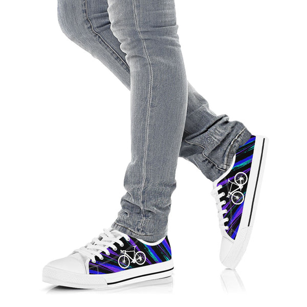 Cycling Purple Watercolor - Low Top Shoe - Love Love Top Shoes