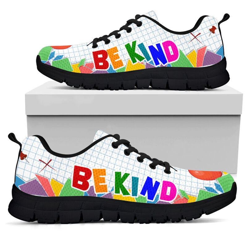 Teacher- Be Kind Sneakers, Running Shoes, Shoes For Women, Shoes For Men, Custom Shoes, L- Love Sneakers