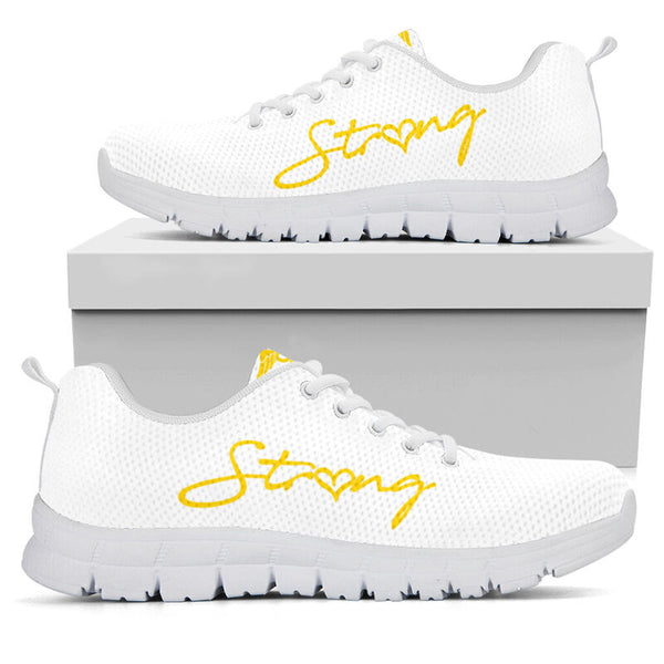 Retired Nurse Strong Yellow White Kd Sneakers, Running Shoes, Shoes For Women, Shoes For Men- Love Sneakers