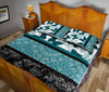 Butterfly Darkturquoise - Bed Set - Love Quilt Bedding Set