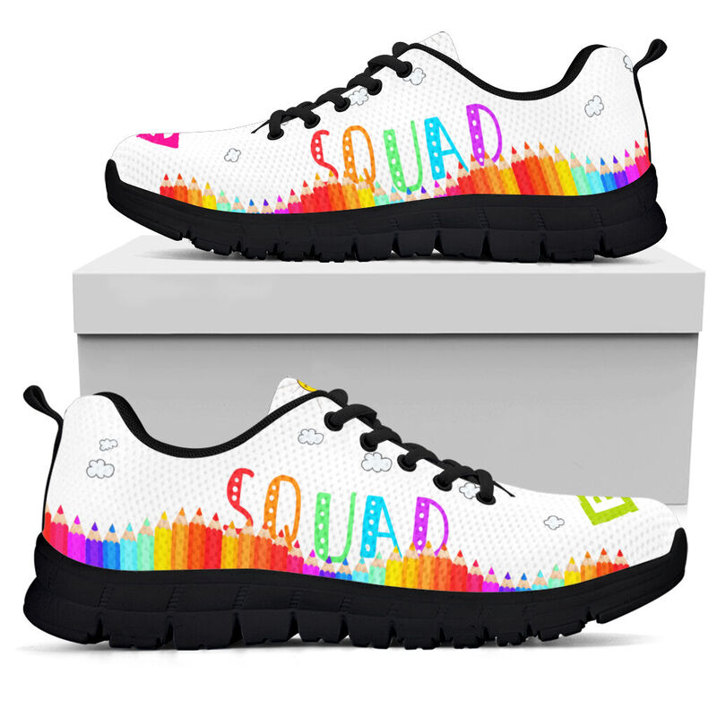 Social Studies Teacher Squad Teal White Kd Sneakers, Runni- Love Sneakers