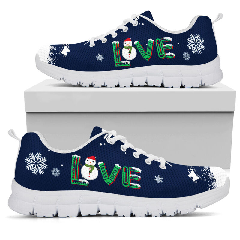 Teacher Love X-mas Sneakers, Runni- Love Sneakers