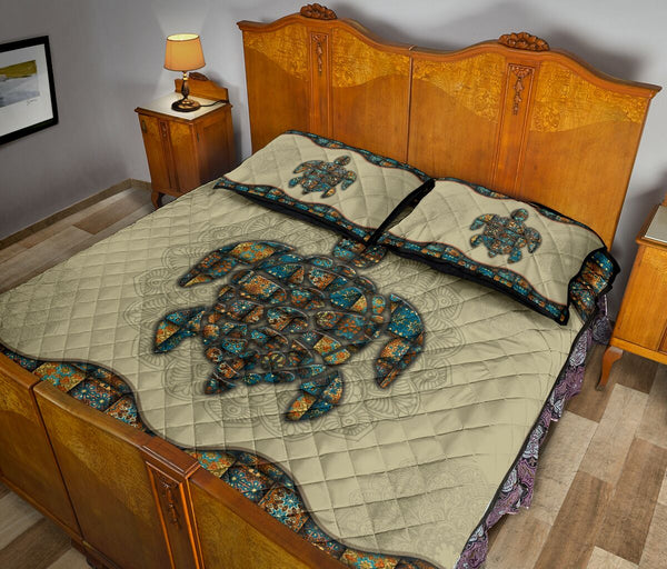 Quilt Bed Set - Mandala - Turtle 72 - Love Quilt Bedding Set