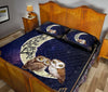 Owl I Love You To The Moon And Back Quilt Bed Set - Love Quilt Bedding Set